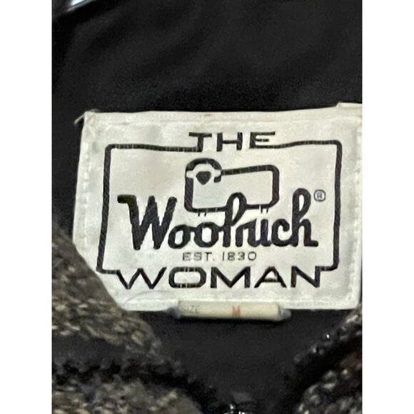 WOOLRICH Woman Vintage 80s Wool Tweed Coat Jacket Women’s Medium Made In USA Zip - Picture 4 of 14